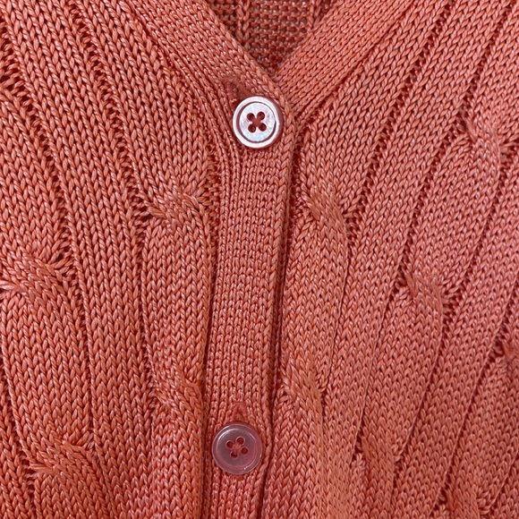 Ralph Lauren Black label silk button down sweater - Picture 4 of 12